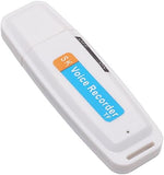 USB Pen Disc Flash Drive Digital Audio Voice Recorder - White , AAR001153-W, Q3-9