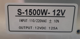 S-1500W 12VDC 125A güç kaynağı